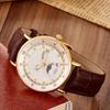 Custom Logo Private Label Watch Men Waterproof Chronograph Wrist Watch Luxury Quartz Sports Moon Phase Business Watches