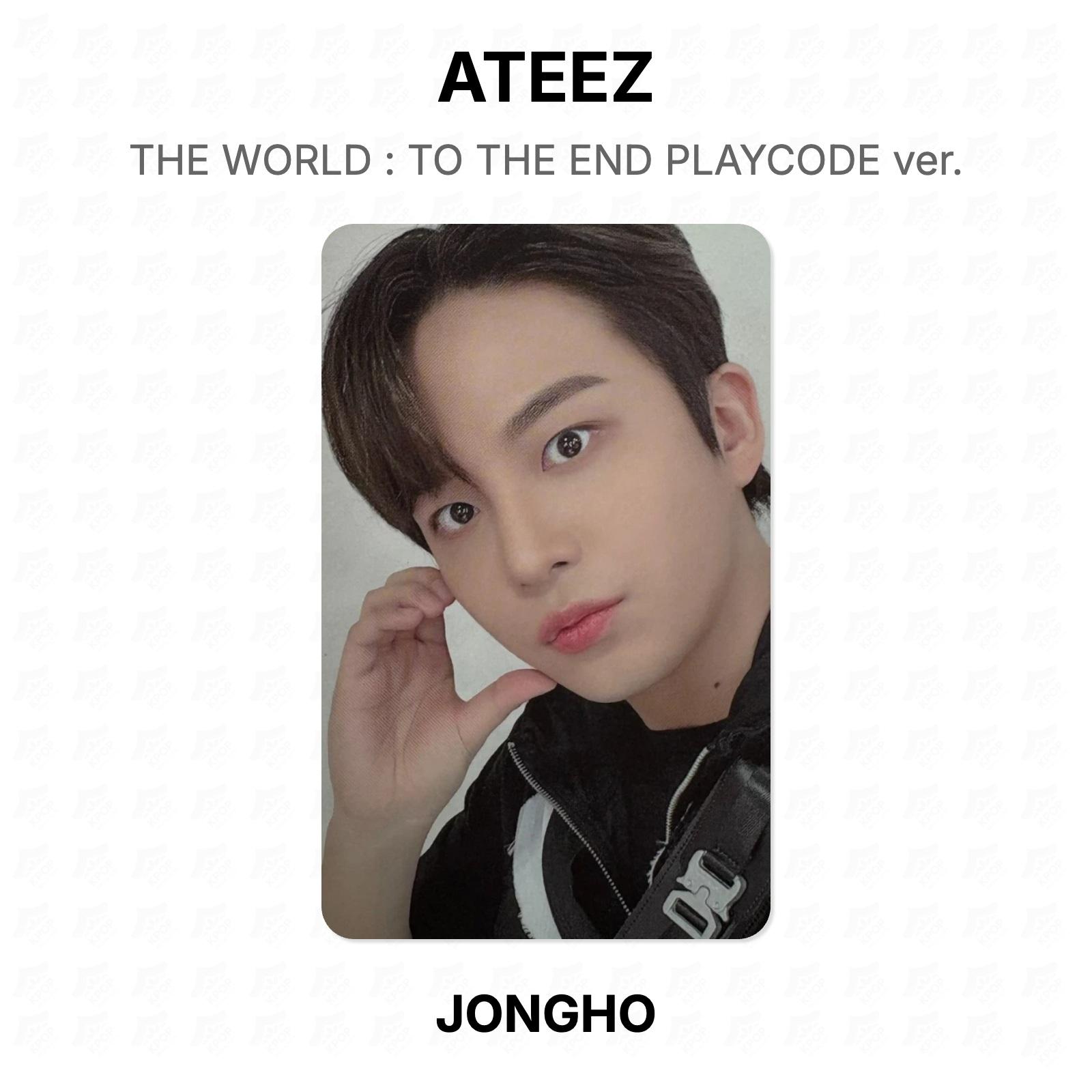ATEEZ THE WORLD : TO THE END PLAY ver. Official Photocard JONGHO