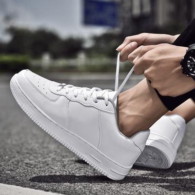 Lightweight Breathable Men's and Women's Casual Shoes, Fashionable Flat Sneakers with Non-slip Soles for Outdoor Activities and Tennis, White Shoes