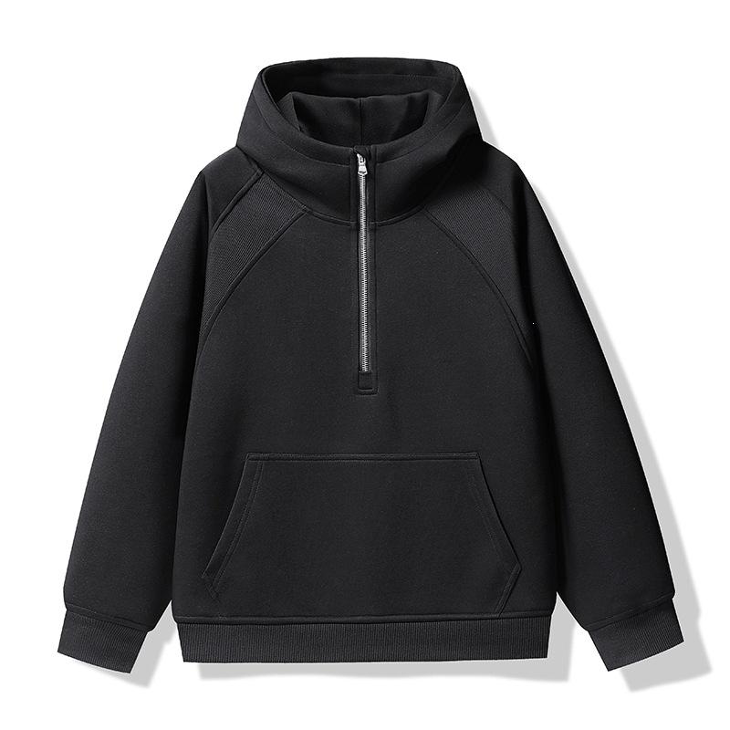 Men Casual Half Zip Hoodies Men Women Sweatshirt Long Sleeve Pullover Sweatshirts Spring Autumn Hoodie Jacket