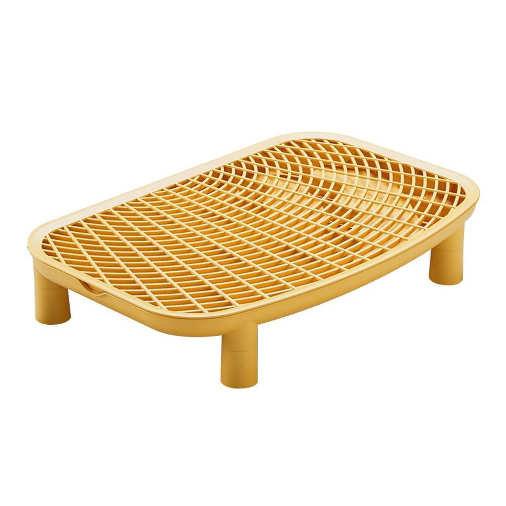 

Heightened Cat Litter Pad Plastic Cat Litter Trapping Mat Pet Supplies жёлтый