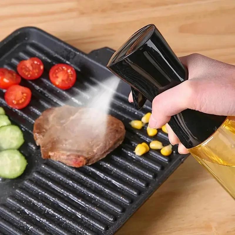 Cooking Olive Oil Dispenser Bottle Sprayer Mist Reusable Food Grade Oil Vinegar Spray Bottle Kitchen Accessories Oil Spray