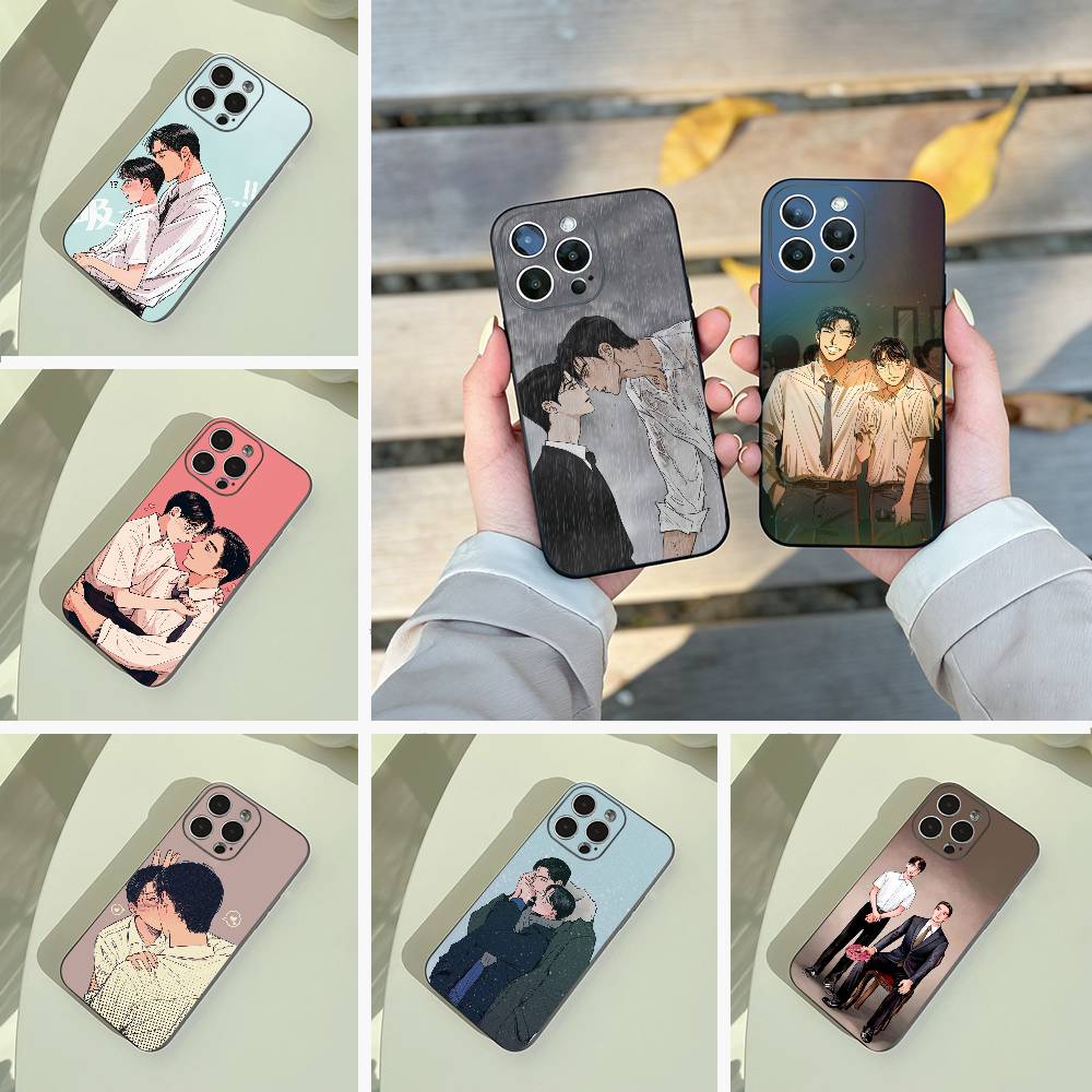 C-Captivated- By -You BL Phone Case For iPhone 17,16,15,14,13,12,11 Pro Max, Lightweight and Practical Soft Black Cover