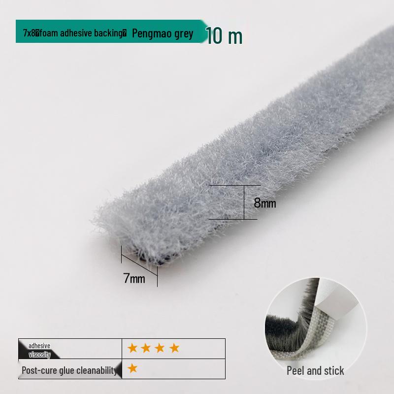 

Ущільнювальна стрічка для дверей: Самоклеючий поролон для дверей шафи, гардеробу, розсувних та віконних дверей - Протиударний та вітрозахисний.