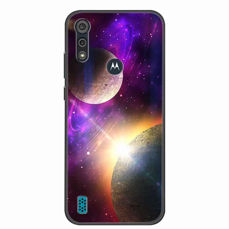 Phone Case for Motorola Moto E6i / E6s 2020 Shockproof Soft Silicone TPU Back Cover for Moto E6s 2020 E 6S 6i Cases Marble Print