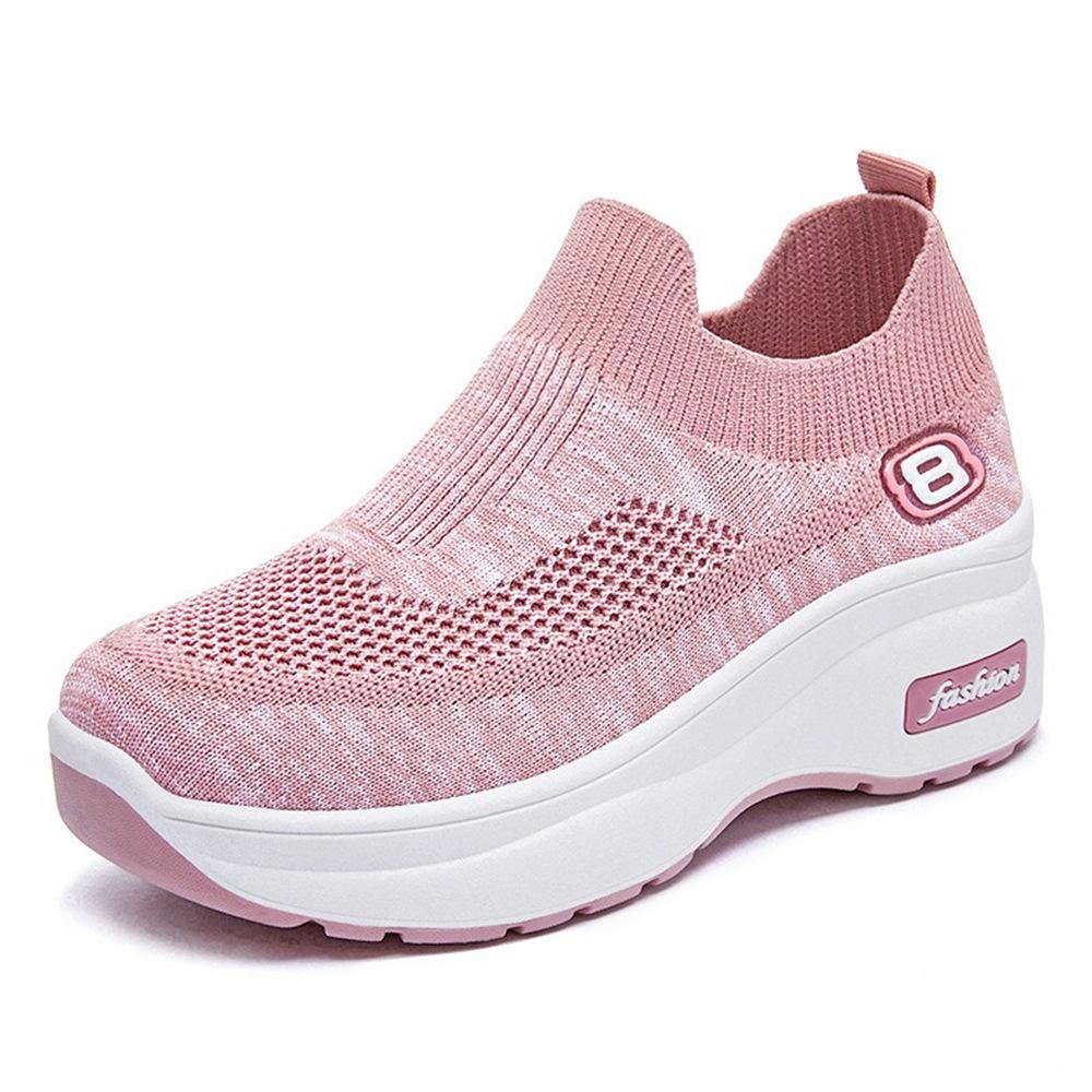 Shoes women's 2025 summer new foreign trade women's shoes inner height-increasing shoes breathable platform sports shoes women