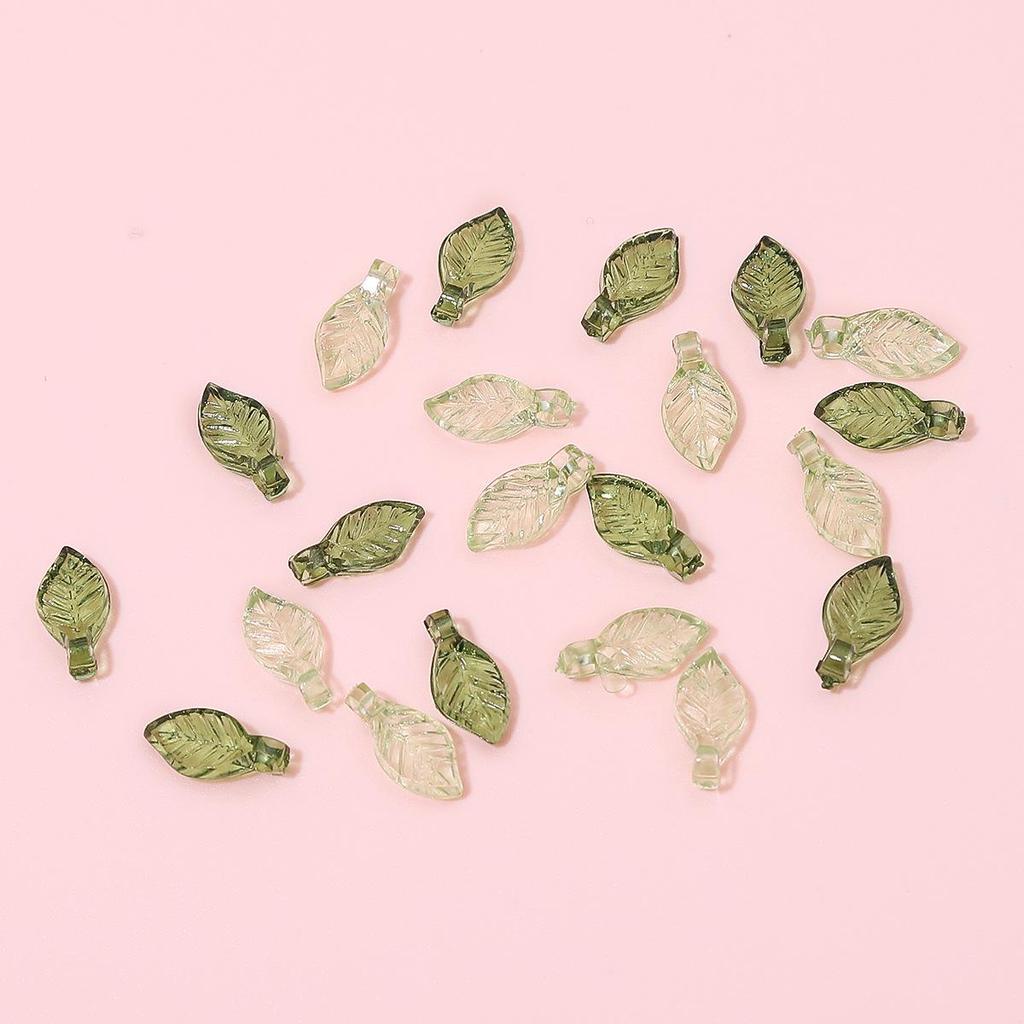 Acrylic Mini Tree Leaf Beads for DIY Jewelry: Handmade Necklaces, Bracelets, and Earrings Accessories