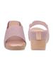 Shoetopia Womens Shimmer Wedge Sandals | Slip-On Platform Comfort Wedges for Casual, Office & Party Footwear