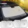1pc Car Windshield Sunshade Cover Sun Visor UV Protector Accessories For Mazda 2 Axela CX5 CX30 Atenza Demio CX3 CX4 MP MS CX7 O1