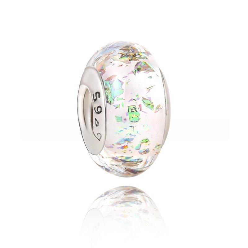 925 Silver Murano Glass Charms Fit Original Bracelets Round Murano Glass Charms Beads DIY Women Jewelry Gifts For Women