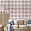 Wallpaper Fabric Pattern Red, Light Gray and White 50x1000