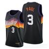 Phoenix Suns NBA Basketball Jersey Durant 35 Booker 1 Paul 3 Season Cotton V-Neck Sleeveless Sportswear