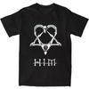 Him Band Ville Valo Heartagram Love Metal T-Shirt Summer Streetwear T-Shirts Trending Tshirt for Women Short-Sleeved Tees