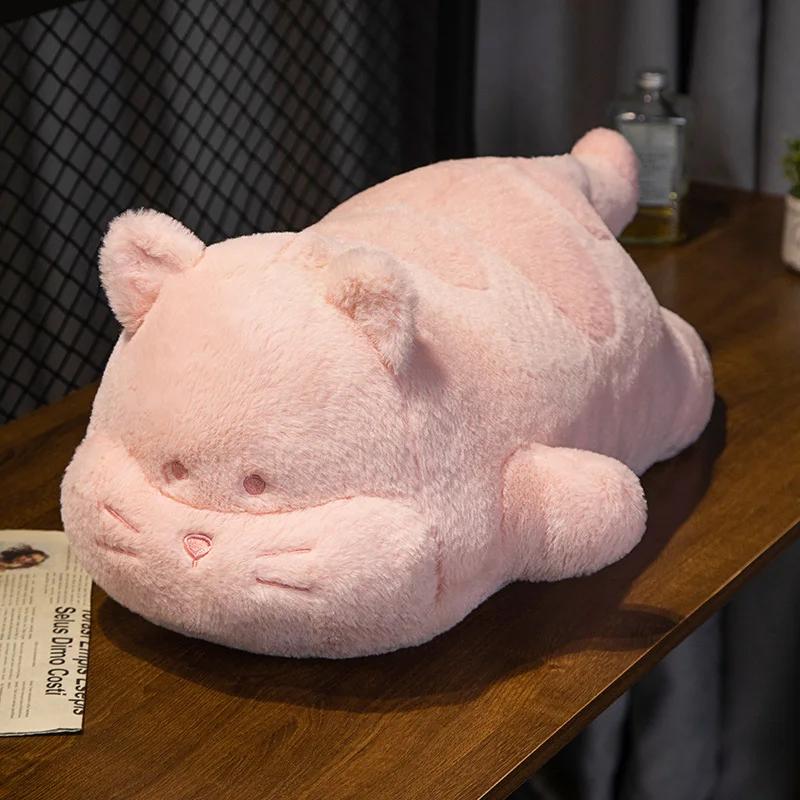 Soft Long Cat Pillow Plush Toys Stuffed Office Sleeping Cushion Bed Sleep Kitty Long Pillow Home Decor Gift Doll for Kids Girls