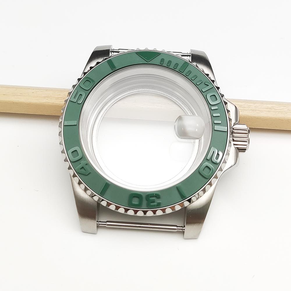 Stainless steel case, suitable for Japanese NH35/36 movement, transparent back cover--40MM