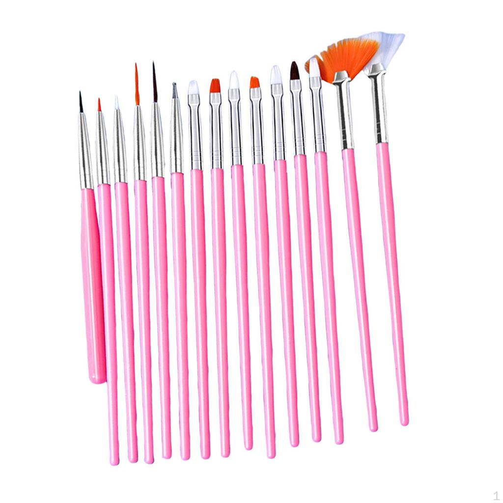 15 Pieces Nail Art Design Pen, Drawing Gradation for Women Girls, Smudge DIY Dotting