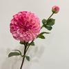 Artificial Chrysanthemum Ball Flowers with 1 Head Bloom And 1 Bud Fake Mums Hydrangea Bouquet for DIY Bridal Wedding Bouquet Home Garden Party Office