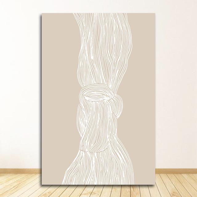 Wall Art Decorative Picture Nordic Decoration Home Minimalist Abstract Line Face Canvas Prints Paintings For Living Room
