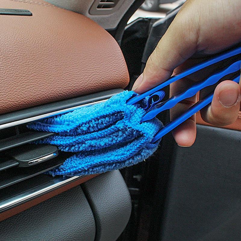 Venetian Blind Duster Brush Microfiber Reusable Washable Cover Ergonomic Grip for Home Office Dust Cleaning