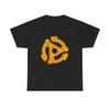 45 Record Adapter Shirt, Retro Vinyl Music Tee, Distressed Turntable Graphic T-Shirt, Music Lover Gift