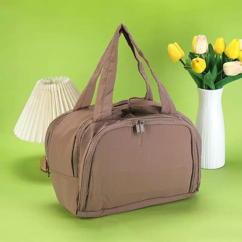 Korean Large Capacity Portable Makeup & Toiletry Bag with Partitioned Storage