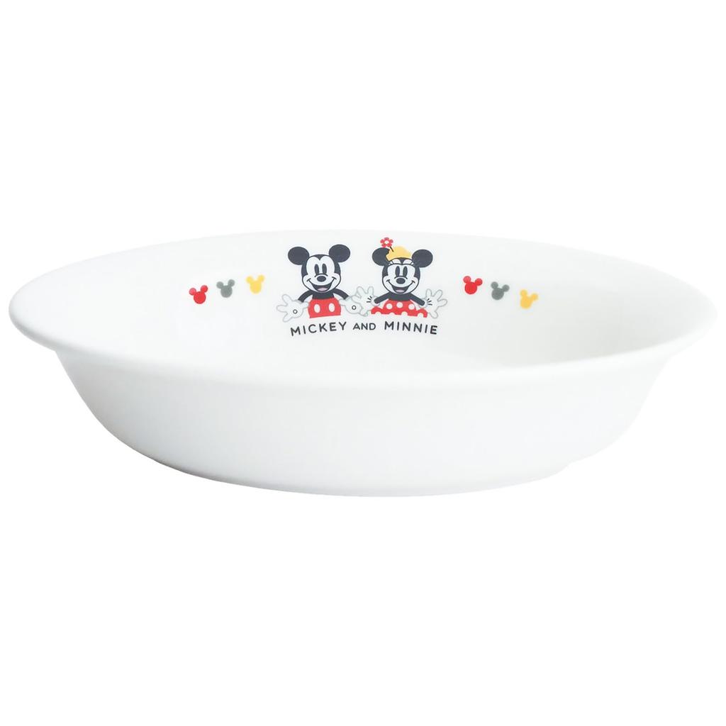 Disney Mickey Mouse Minnie Mouse Plate Curry Plate 18 x 13 cm Microwave and Dishwasher Safe Tableware Miscellaneous Goods Tableware Mickey Minnie