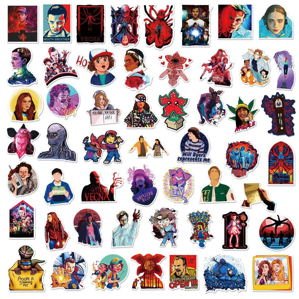 100pcs Stranger Things Stickers W 316 W 1448