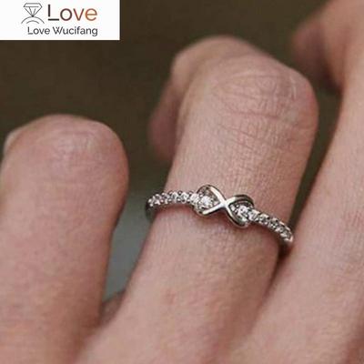 Cute Finger Rings Women Chic Lady Wedding Bands Accessories Delicate Design Shiny Zirconia Bridal Jewelry Exquisite Gift