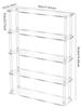 Vertical Acrylic Display Stand Ladder Storage Shelf for Bubble Mart Dolls,Labubu Collectibles,Figures,Perfume,Cosmetics,Cupcake