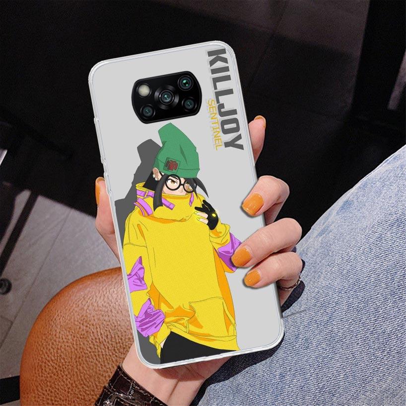 Valorant Killjoy Phone Case For Xiaomi Poco X7 X6 X5 Pro F7 Ultra Redmi 15C 15 13C 13 12C 12 10 10A 10C 9 9A 9C 9T Cover Poco X7
