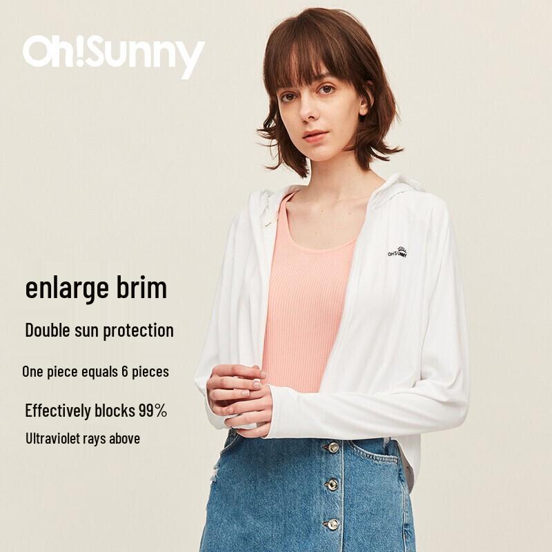 

OhSunny Women s Hooded UPF50+ Sun Protection Jacket XL