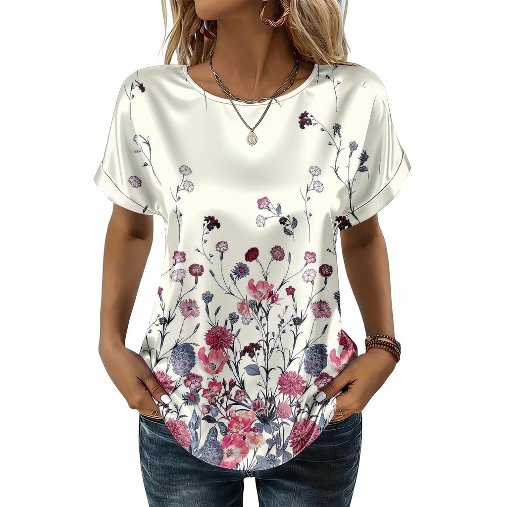 Women's Fashionable Casual Vintage Printed Top