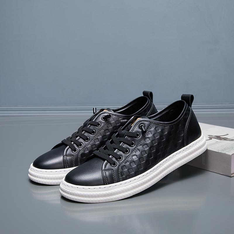 Genuine Leather Men's Shoes 2024 New Top Layer Cowhide Small White Shoes Casual Leather Shoes for Men Designer Loafers Shoe