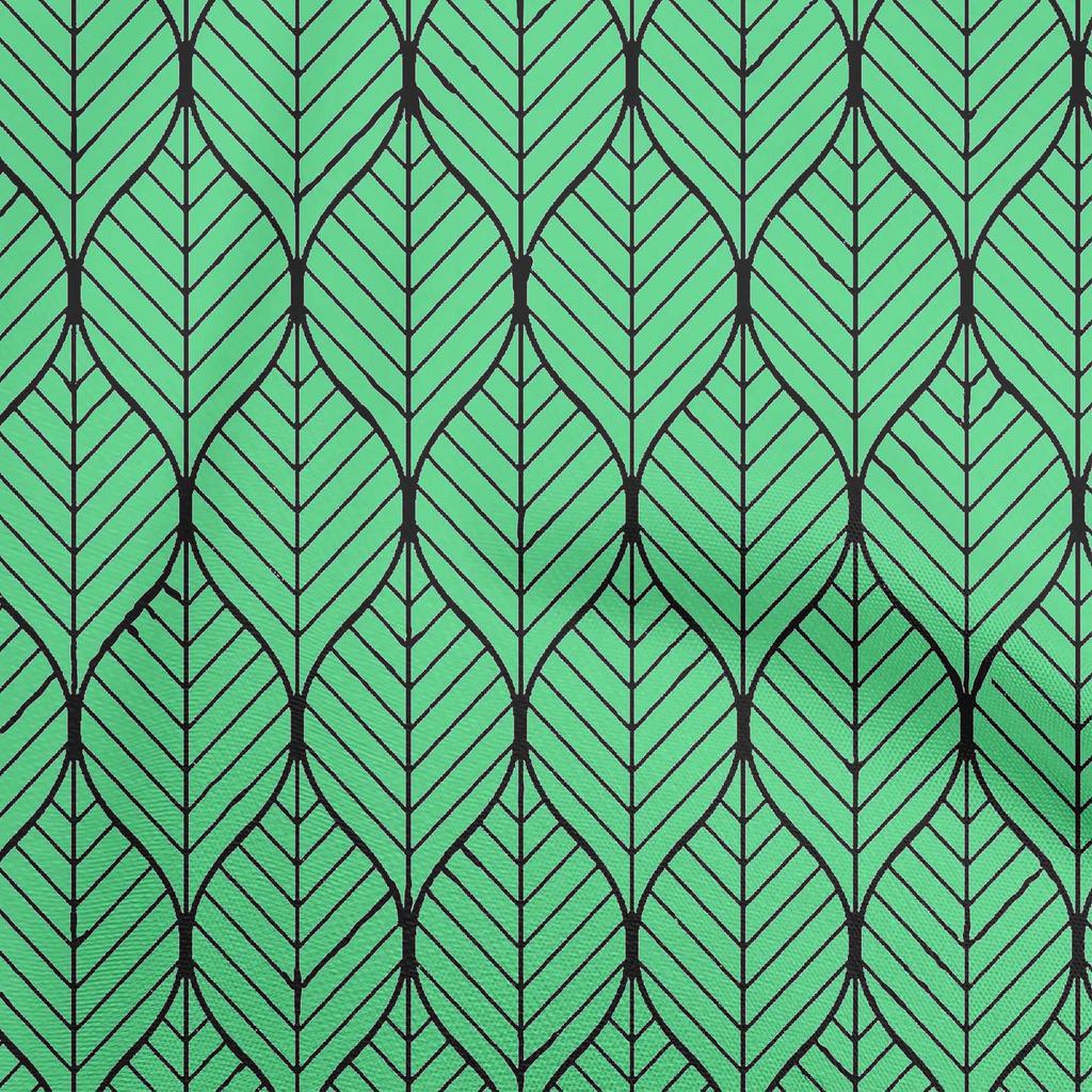 oneOone Cotton Flex Medium Blue Fabric Geometric Ogee Sewing Fabric By The Yard Printed Diy Clothing Sewing Supplies 40 Inch