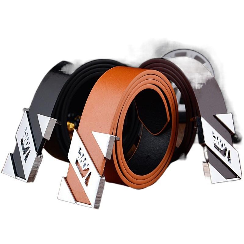 Trendy White Pu Casual Belt For Men And Women Stylish Smooth Buckle Unisex Design