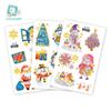 Ruikalong Christmas Cartoon Santa Tattoo Stickers for Kids' Party