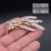 Fashion Personality Wheat Brooch Women'S Suit Brooch Simple Jacket Large Pin Accessories Men'S And Women'S Collar Pin