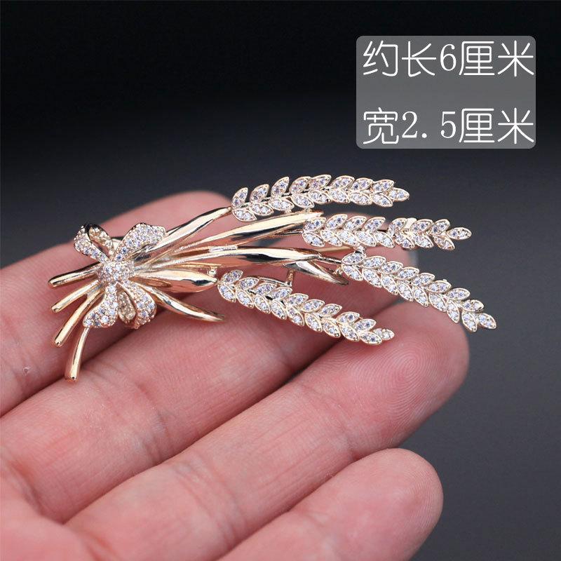 Fashion Personality Wheat Brooch Women'S Suit Brooch Simple Jacket Large Pin Accessories Men'S And Women'S Collar Pin
