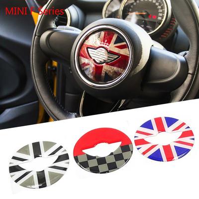Calcomanías adhesivas centrales para volante de coche, decoración para BM + W MINI Cooper JCW F55 F56, accesorios de estilo Interior para coche
