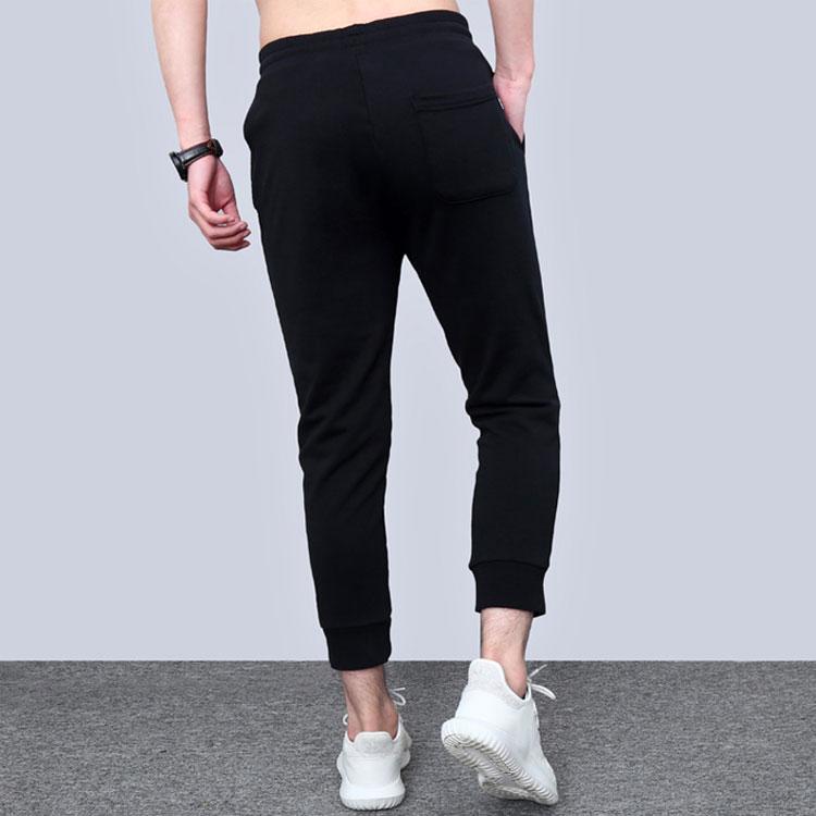 Converse Knitted Sweatpants Men's Black Moderate Cuffed Pants 10007532- A01