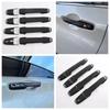 For Toyota VELOZ   2024 ABS Carbon Black Auto Door Handle Caps Cover Trims Decoration Sticker Car Styling Accessories