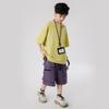 Boys' Summer Loose Sportswear Set: Trendy Korean Style Short-Sleeve T-Shirt & Workwear Shorts
