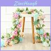 Lifelike Silk Cherry Flowers Garland For Weddings And Home Decoration 2.2m