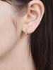 Zigzag Cubic One-Touch Earrings C24EB325