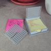 2Pcs Sticky Note Dispenser Holders High Durability Smooth Edge Burr Free Multifunctional Sticky Note Holder with Stencil