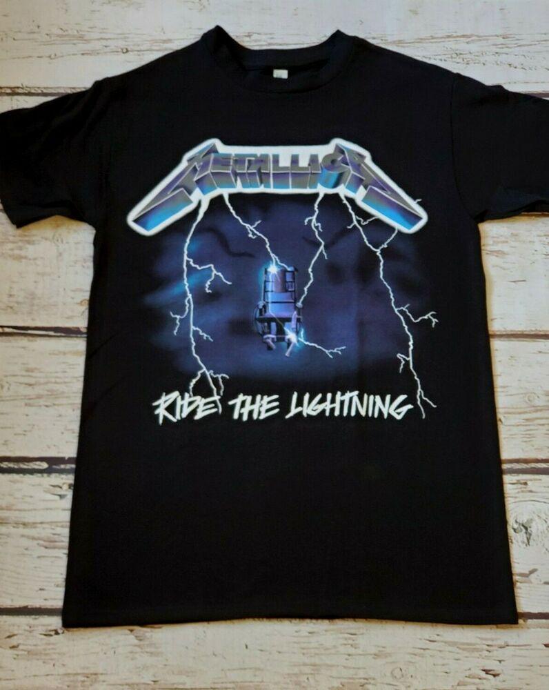 NEW- RIDE THE LIGHTNING - BLACK - T-SHIRT Unisex T-Shirt L