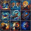 DIY Diamond Embroidery Constellation 5D Diamond Painting Leo Aries Full Round Drill Mosaic Set Decor For Home