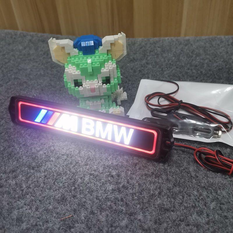 BMW Illuminated M Emblem for Grille: Compatible with 3, 5, GT, 4, 1 (118i), 2, X1, X2, X3, X4, X5 Series.