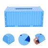 Decorative Rectangular Shipping Container Tissue Box Vintage Style Holder for Home Office Car Bathroom Kitchen Napkin Facial