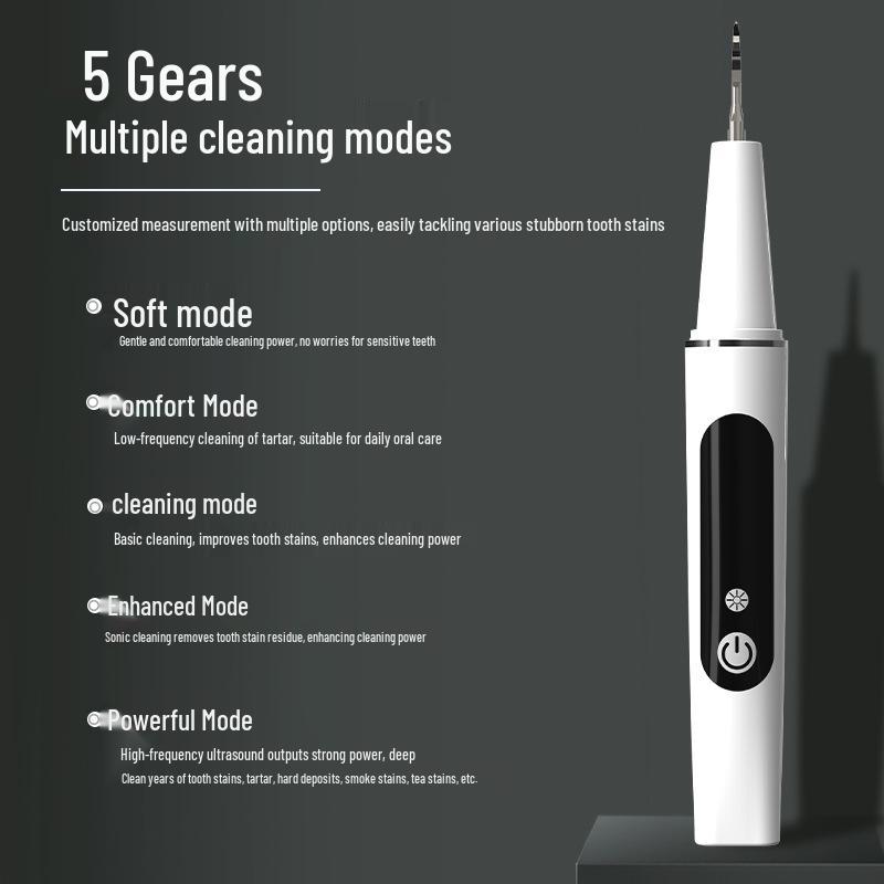 5-Speed Ultrasonic Electric Tooth Cleaner & Teeth Whitener